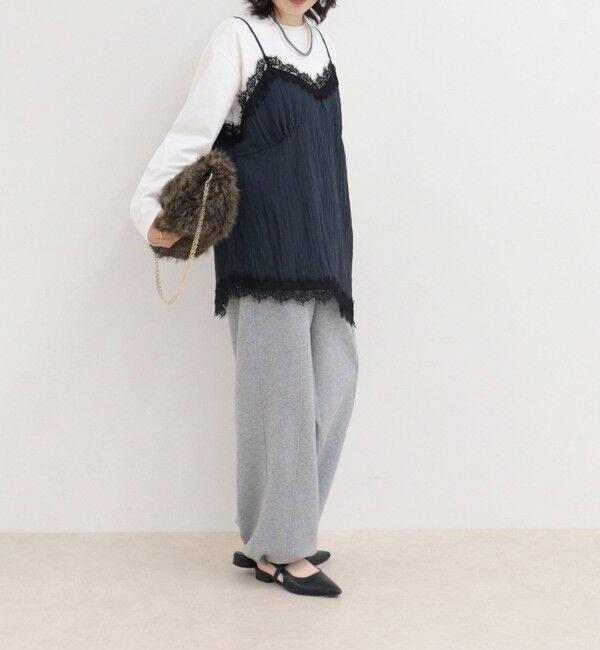 fredy emue「レースキャミコンビロンＴシャツ」|Tシャツ・カットソー|