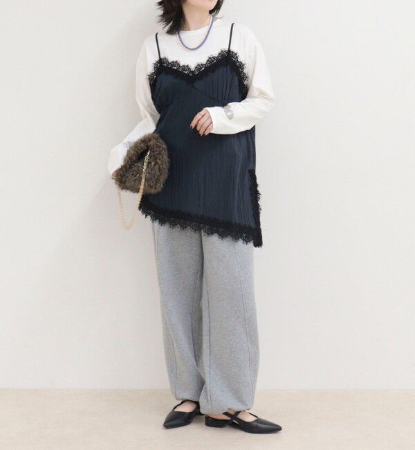 fredy emue「レースキャミコンビロンＴシャツ」|Tシャツ・カットソー|