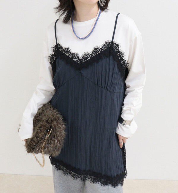 fredy emue「レースキャミコンビロンＴシャツ」|Tシャツ・カットソー|