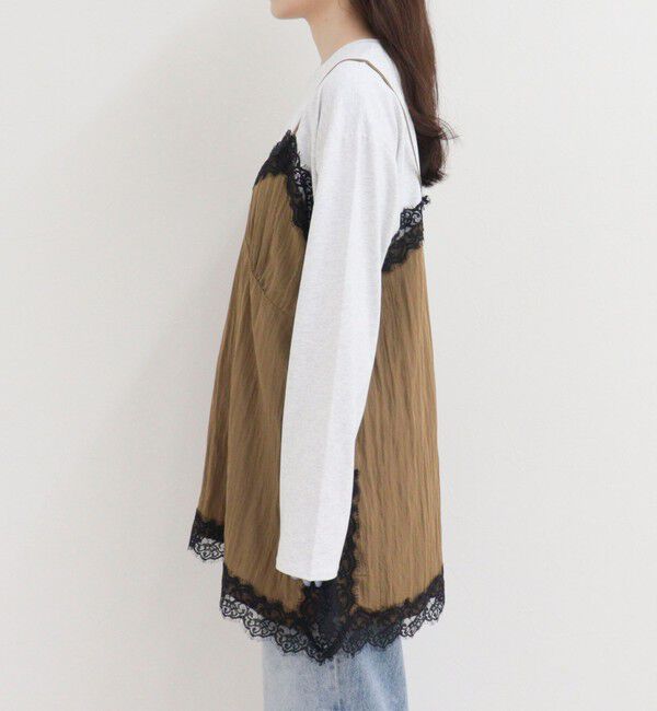fredy emue「レースキャミコンビロンＴシャツ」|Tシャツ・カットソー|
