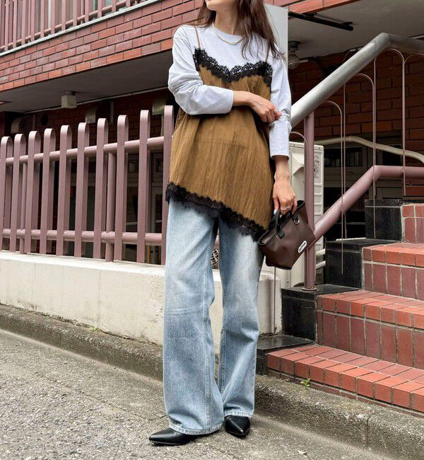 fredy emue「レースキャミコンビロンＴシャツ」|Tシャツ・カットソー|