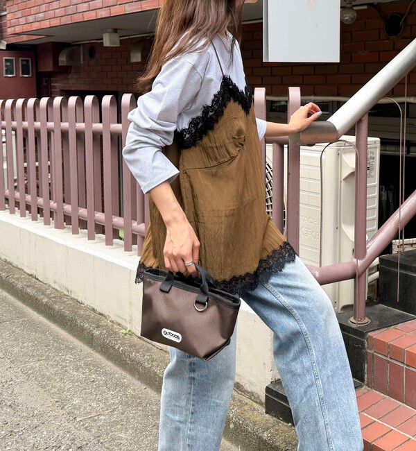 fredy emue「レースキャミコンビロンＴシャツ」|Tシャツ・カットソー|