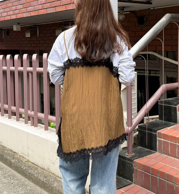 fredy emue「レースキャミコンビロンＴシャツ」|Tシャツ・カットソー|