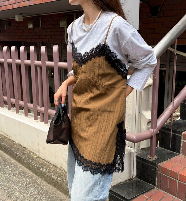fredy emue「レースキャミコンビロンＴシャツ」|Tシャツ・カットソー|