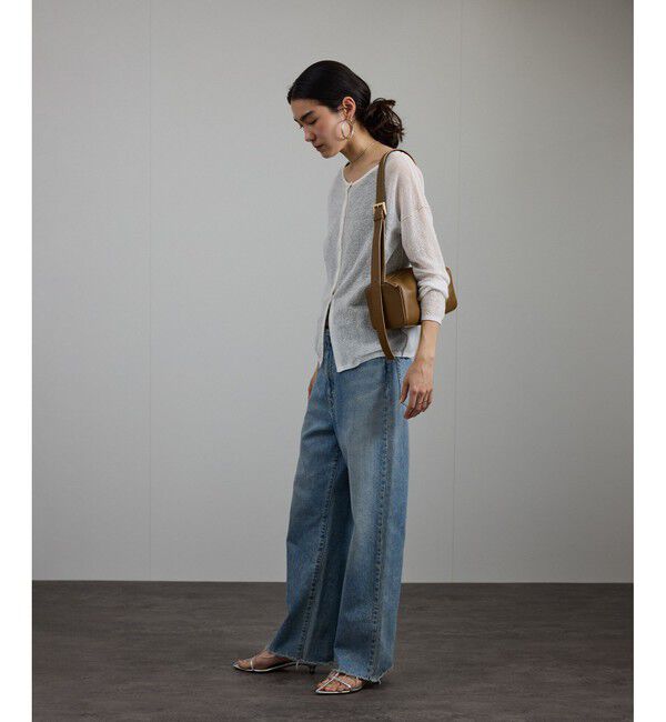 SALON adam et rope'「シアークレープ2WAYカーディガン」|カーディガン|