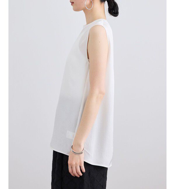 SALON adam et rope'「ブライトツイルタンクトップ / セットアップ対応・ドライタッチ」|Tシャツ・カットソー|