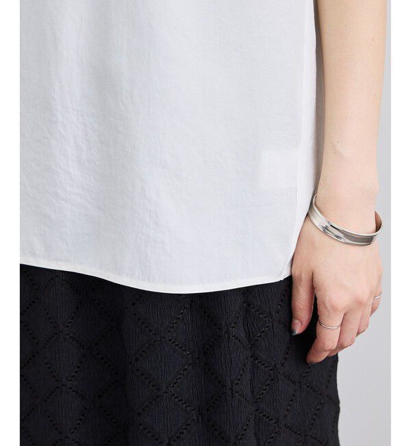SALON adam et rope'「ブライトツイルタンクトップ / セットアップ対応・ドライタッチ」|Tシャツ・カットソー|