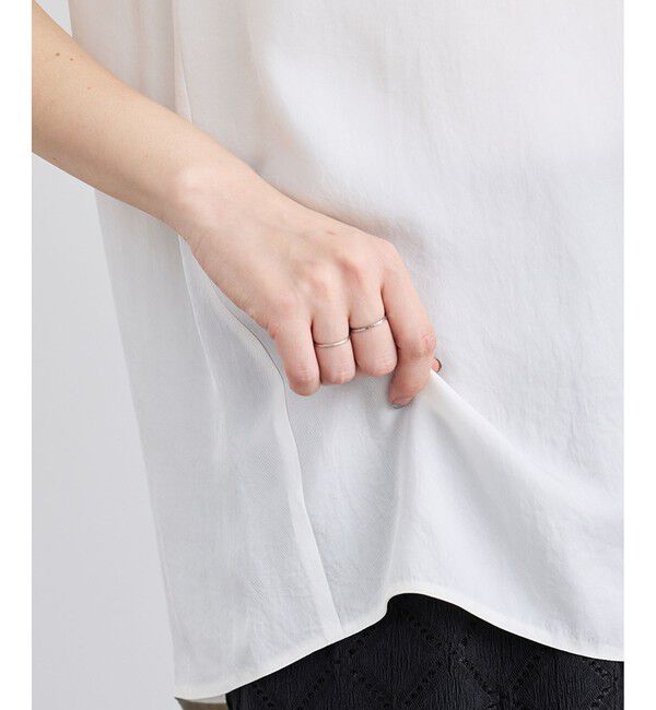 SALON adam et rope'「ブライトツイルタンクトップ / セットアップ対応・ドライタッチ」|Tシャツ・カットソー|