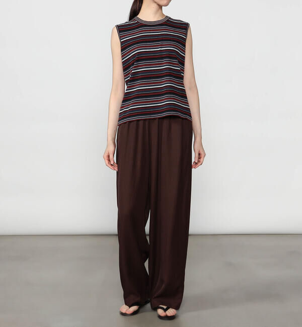  「RYE TENDER |〈別注〉ボーダー ノースリーブニット WOMEN」|ニット・セーター|