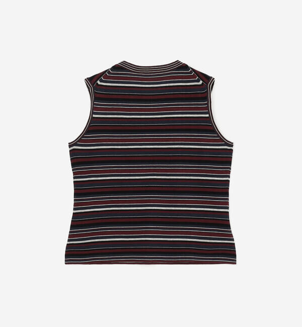  「RYE TENDER |〈別注〉ボーダー ノースリーブニット WOMEN」|ニット・セーター|