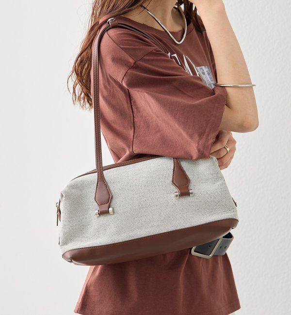  「WハンドルワイドボストンコンビBAG」|トートバッグ|
