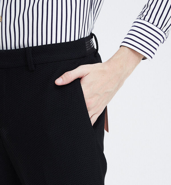 ABAHOUSE「【Recency of Mine】FLEX 3Dメッシュ ストレッチパンツ」|スラックス|
