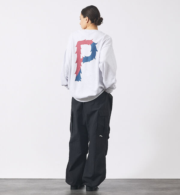 ABAHOUSE「【POLER/ポーラー】BIG LOGO CREW/ビッグロゴ クルーネックスウ」|スウェット・ジャージ|