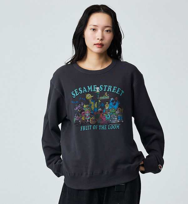 ABAHOUSE「【FRUIT OF THE LOOM】ロングスリーブ甘編み裏毛1/スウェット【W」|スウェット・ジャージ|
