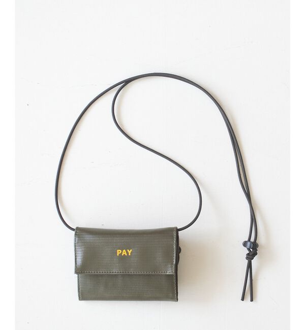 ABAHOUSE「【1/2HALF / ハーフ】コインキャッチャー付き / ショルダーウォレット」|財布|カーキ