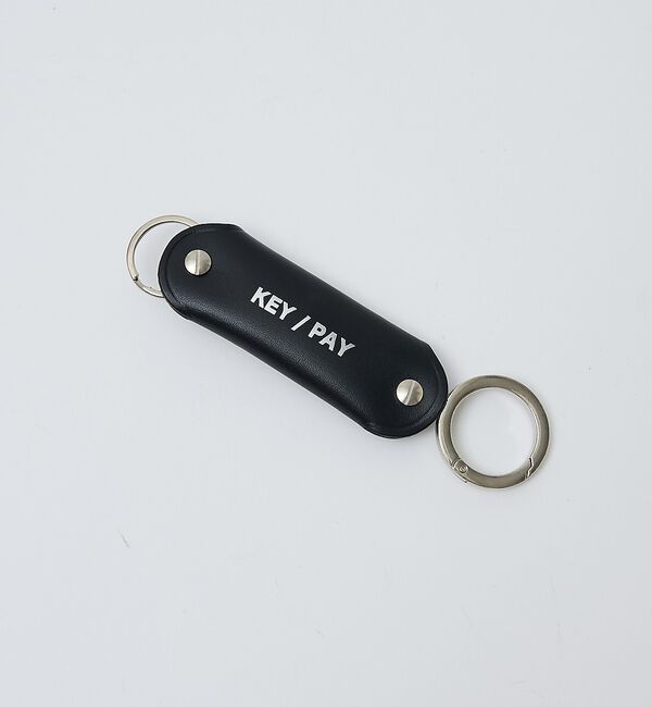 ABAHOUSE「【1/2HALF / ハーフ】 KEY/PAY イタリアンレザーキーホルダー/」|財布|ブラック