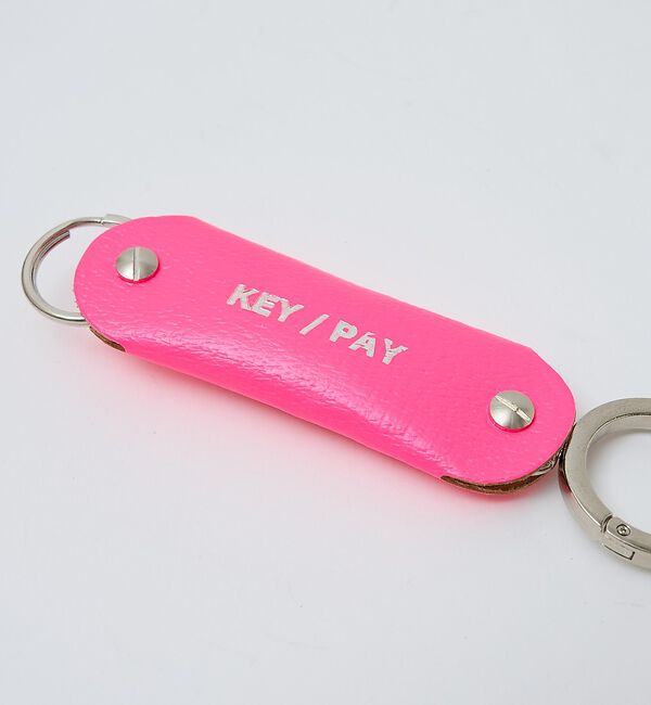 ABAHOUSE「【1/2HALF / ハーフ】 KEY/PAY レザーキーホルダー/ ネオンキー」|キーケース|