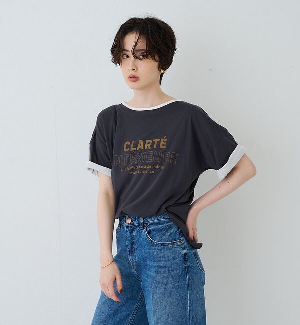 Rouge vif「2WAYコットンリバーシブルロゴＴシャツ」|Tシャツ・カットソー|