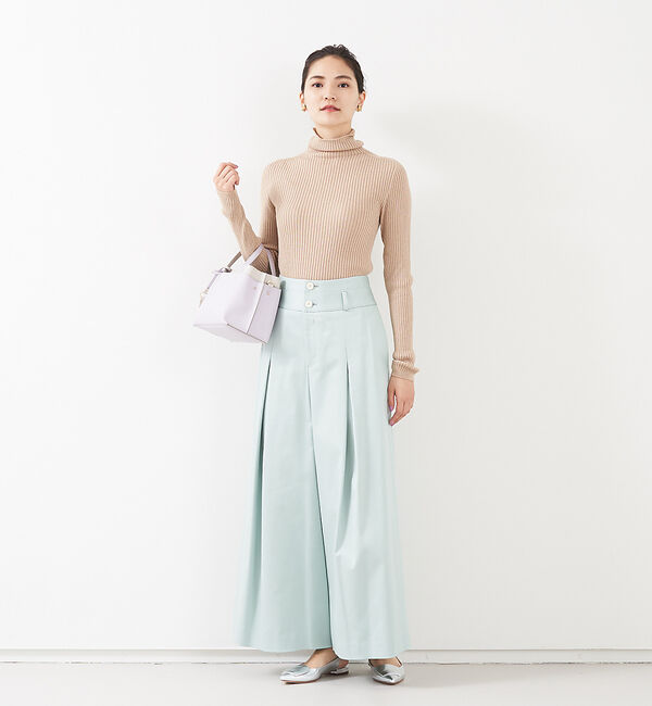 qualite「ハイウエストコットンワイドパンツ」|その他|