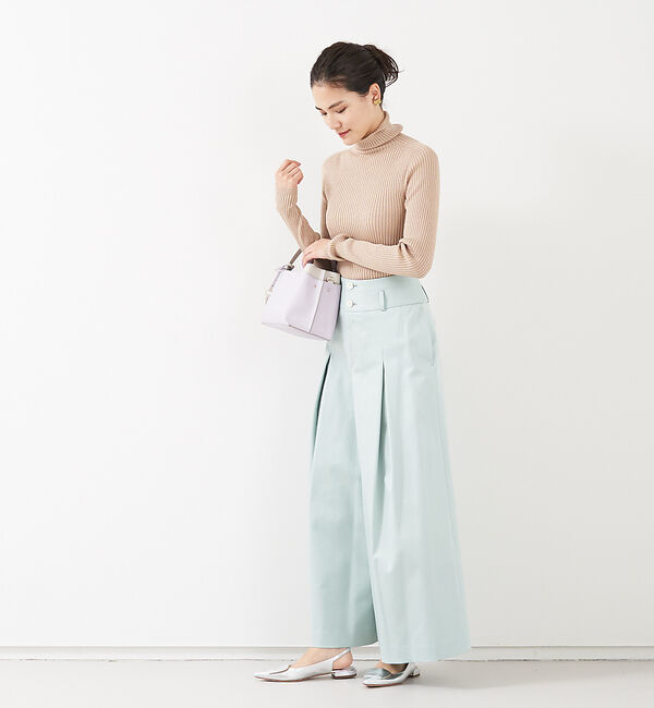 qualite「ハイウエストコットンワイドパンツ」|その他|