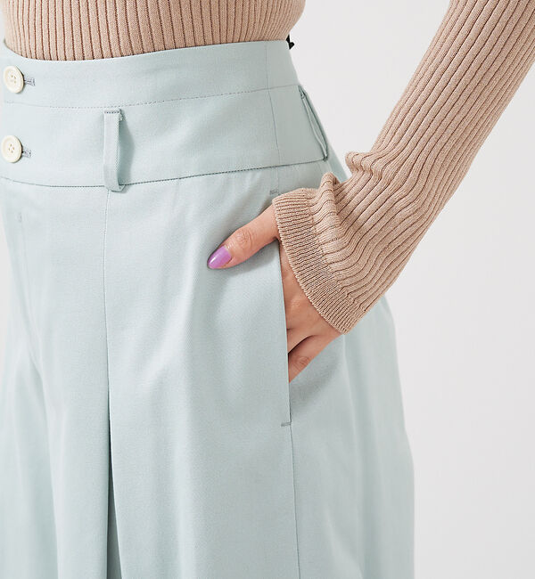 qualite「ハイウエストコットンワイドパンツ」|その他|
