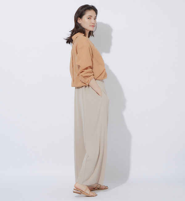 qualite「【セットアップ対応】ドレープワイドストレートパンツ」|その他|