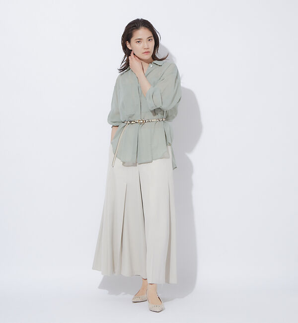 qualite「タックワイドフレアパンツ」|その他|