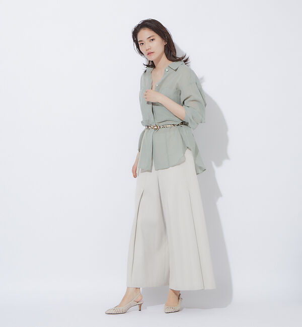 qualite「タックワイドフレアパンツ」|その他|