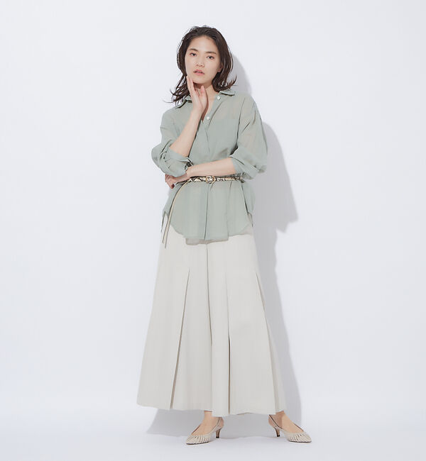 qualite「タックワイドフレアパンツ」|その他|