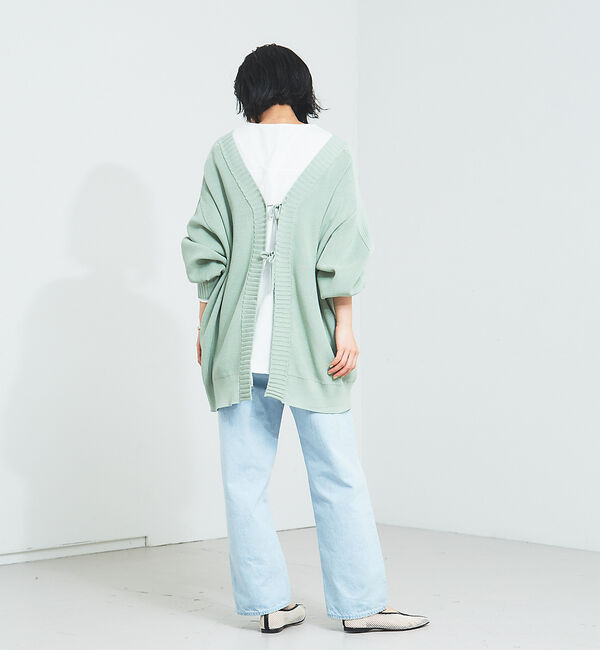 qualite「【WEB・一部店舗限定】片畔2WAYニットプルオーバー」|カーディガン|
