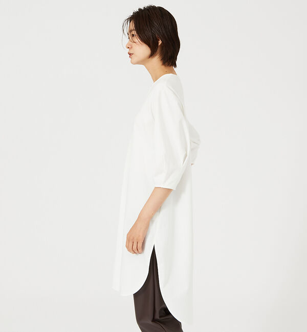 qualite「ロングチュニックカットソー」|Tシャツ・カットソー|