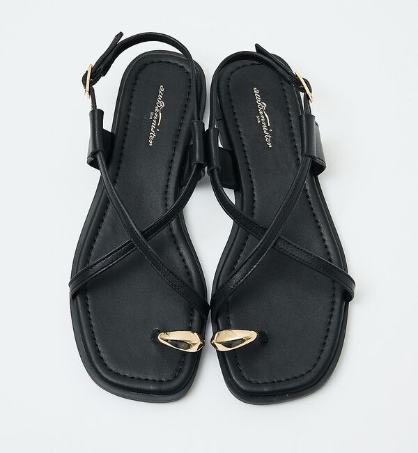 AU BANNISTER「【販売店舗限定】ニュアンスリング ストラップサンダル」|サンダル|