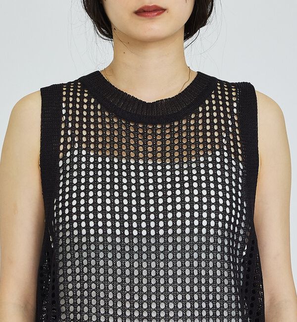 abahouse mavie「【レイヤード】メッシュニットワンピース」|ワンピース|