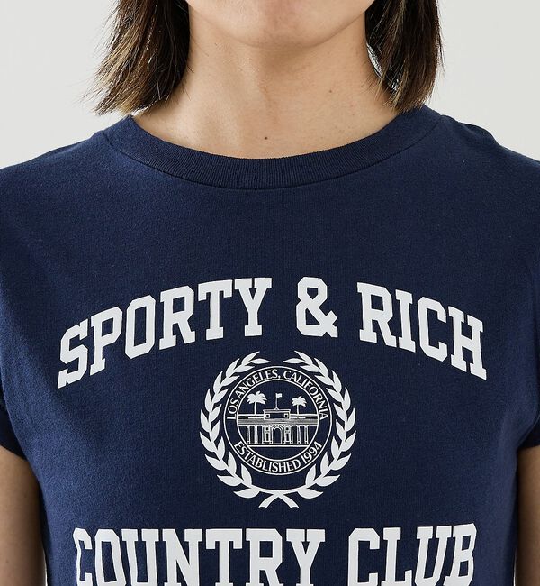 The Store by C' 「【Sporty&Rich】Varsity Crest Essential Tee」|Tシャツ・カットソー|