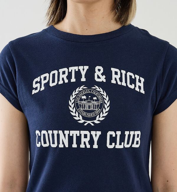 The Store by C' 「【Sporty&Rich】Varsity Crest Essential Tee」|Tシャツ・カットソー|