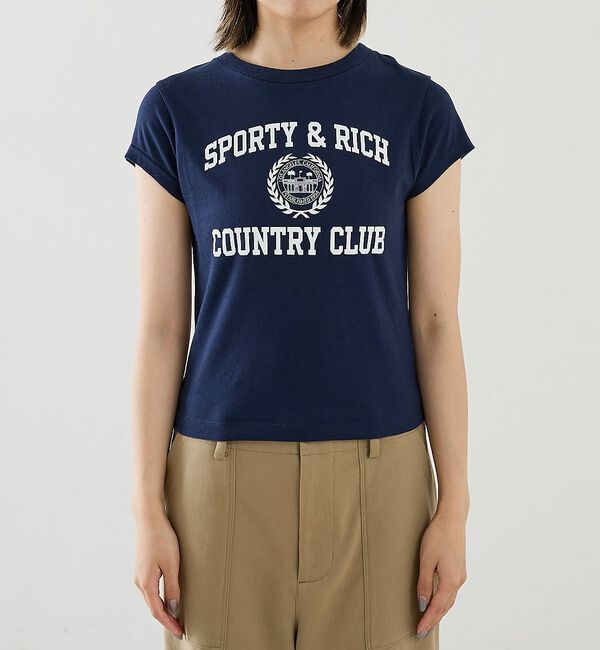 The Store by C' 「【Sporty&Rich】Varsity Crest Essential Tee」|Tシャツ・カットソー|