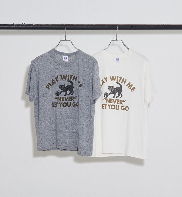 NOMINE「【RUSSELL/ラッセル別注】 CAT/猫 モチーフ Tシャツ」|Tシャツ・カットソー|