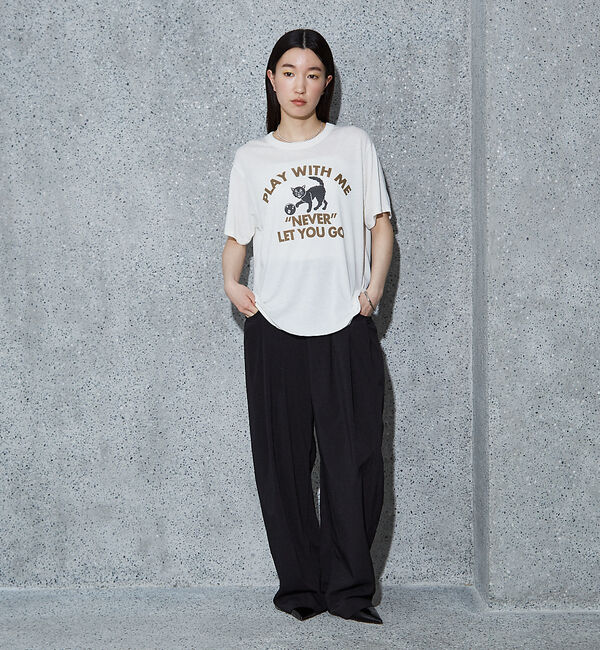 NOMINE「【RUSSELL/ラッセル別注】 CAT/猫 モチーフ Tシャツ」|Tシャツ・カットソー|