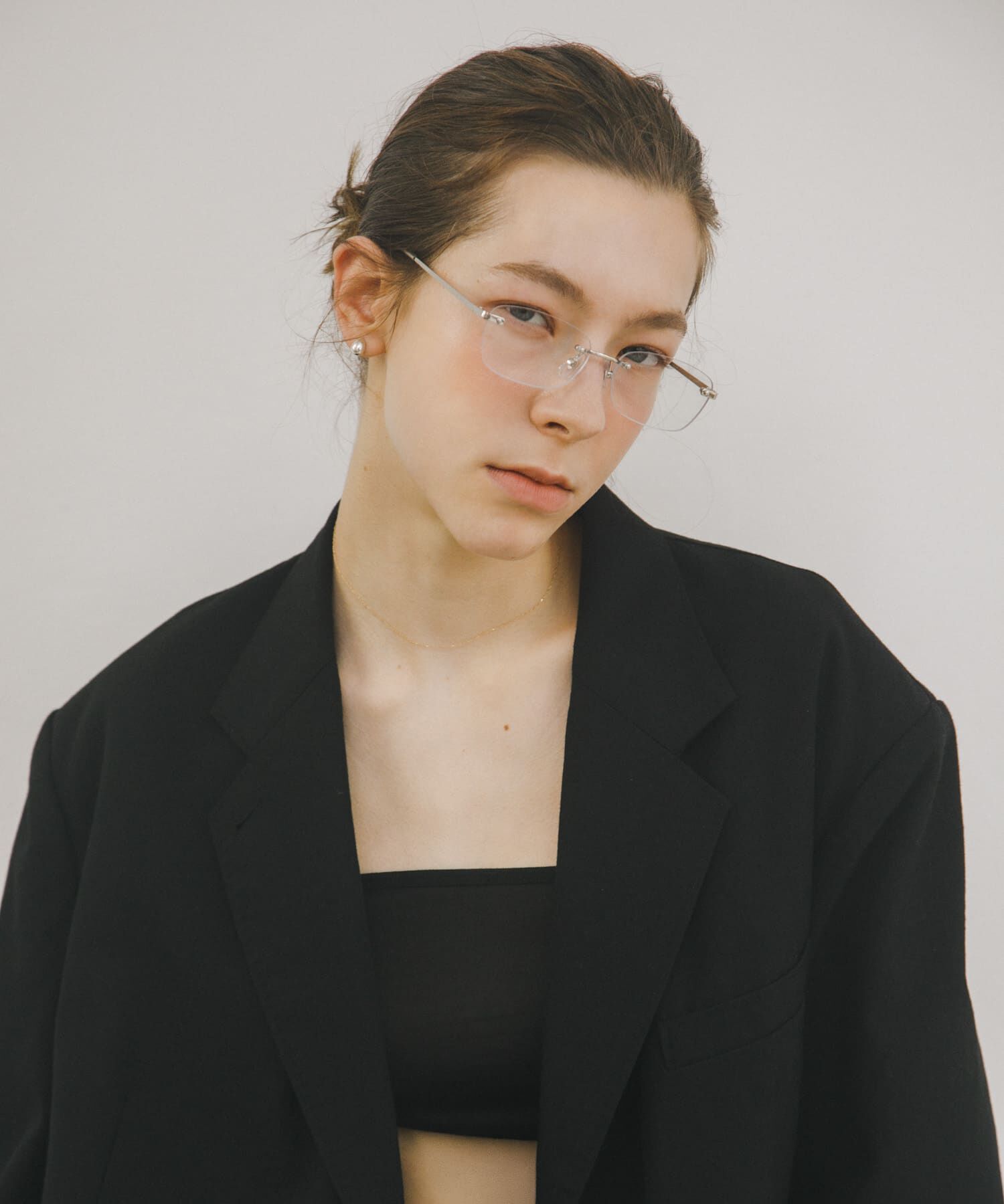 URBAN RESEARCH「decor『デコール』　Eyewear Rimless」|メガネ|ブラウン