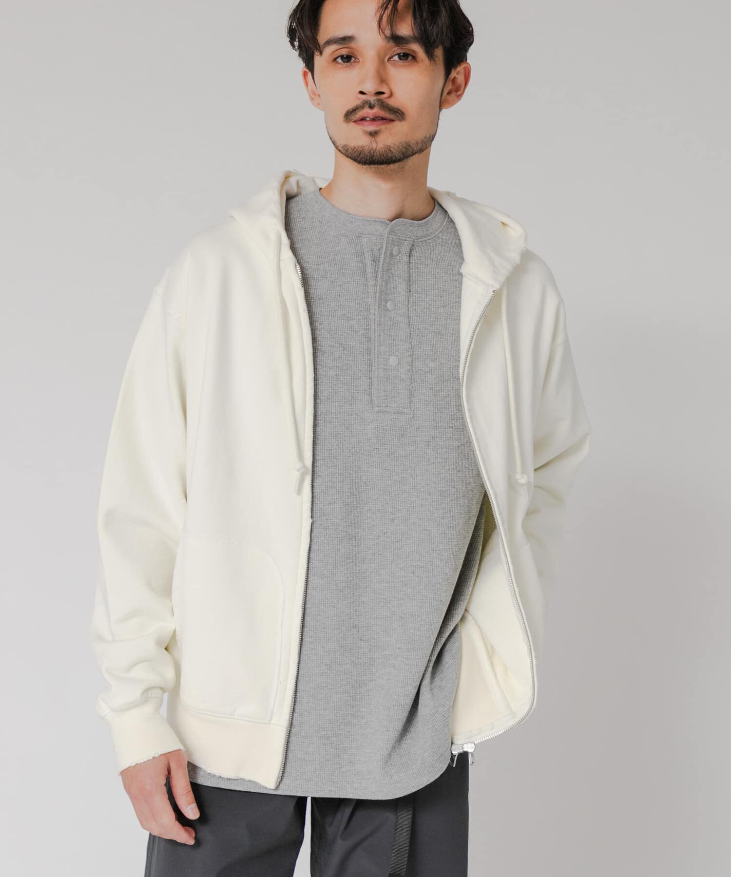 URBAN RESEARCH「URBAN RESEARCH iD　AGING ZIP PARKA」|パーカー|ホワイト