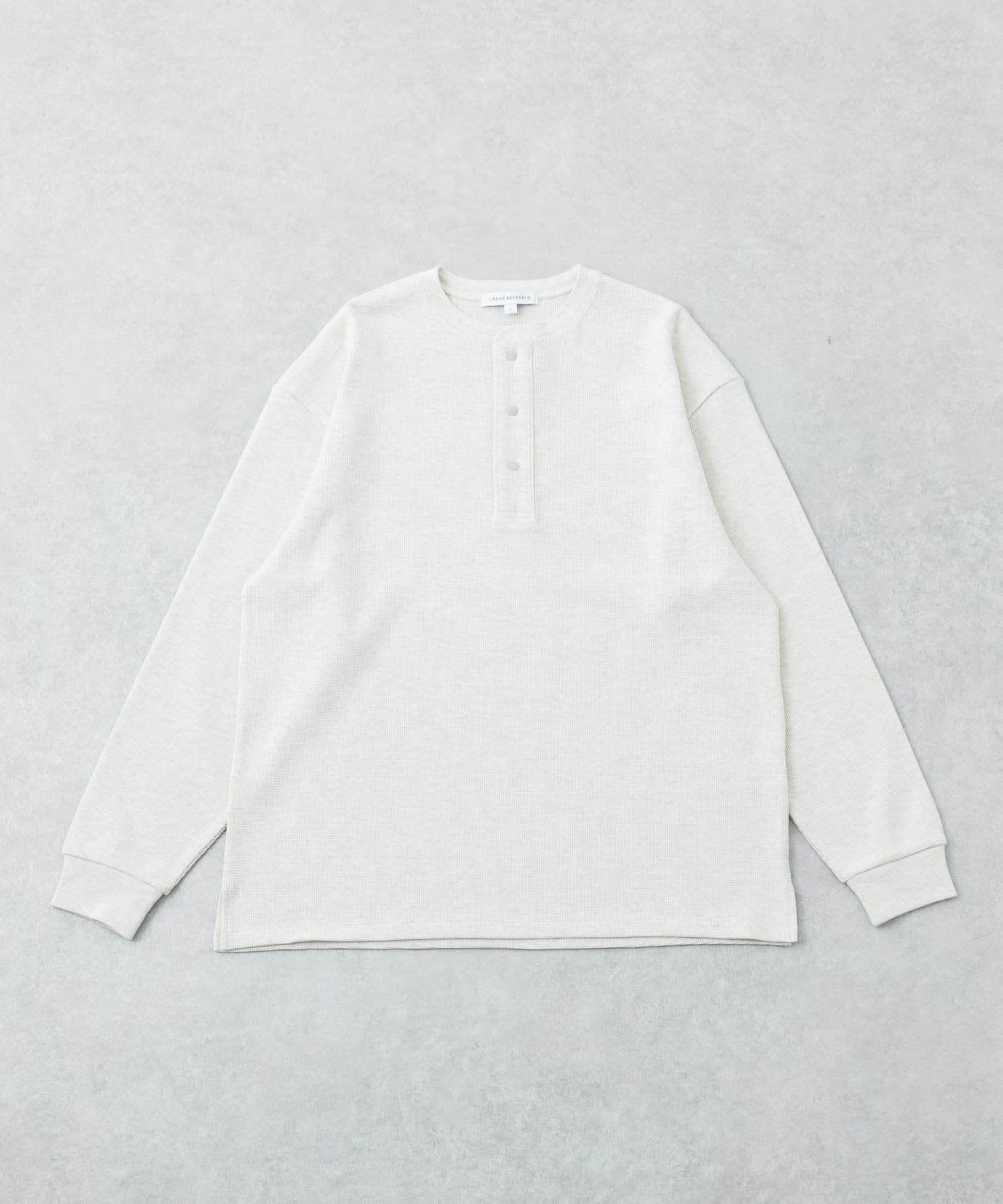 URBAN RESEARCH「『UR TECH』度詰めワッフルヘンリーロングスリーブ」|Tシャツ・カットソー|