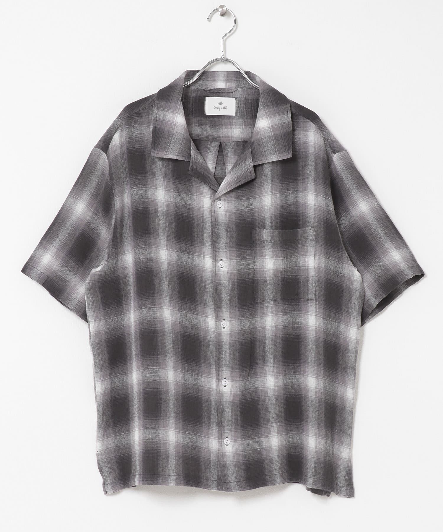 Sonny Label 「オーバーダイチェックショートスリーブシャツ」|シャツ・ブラウス|