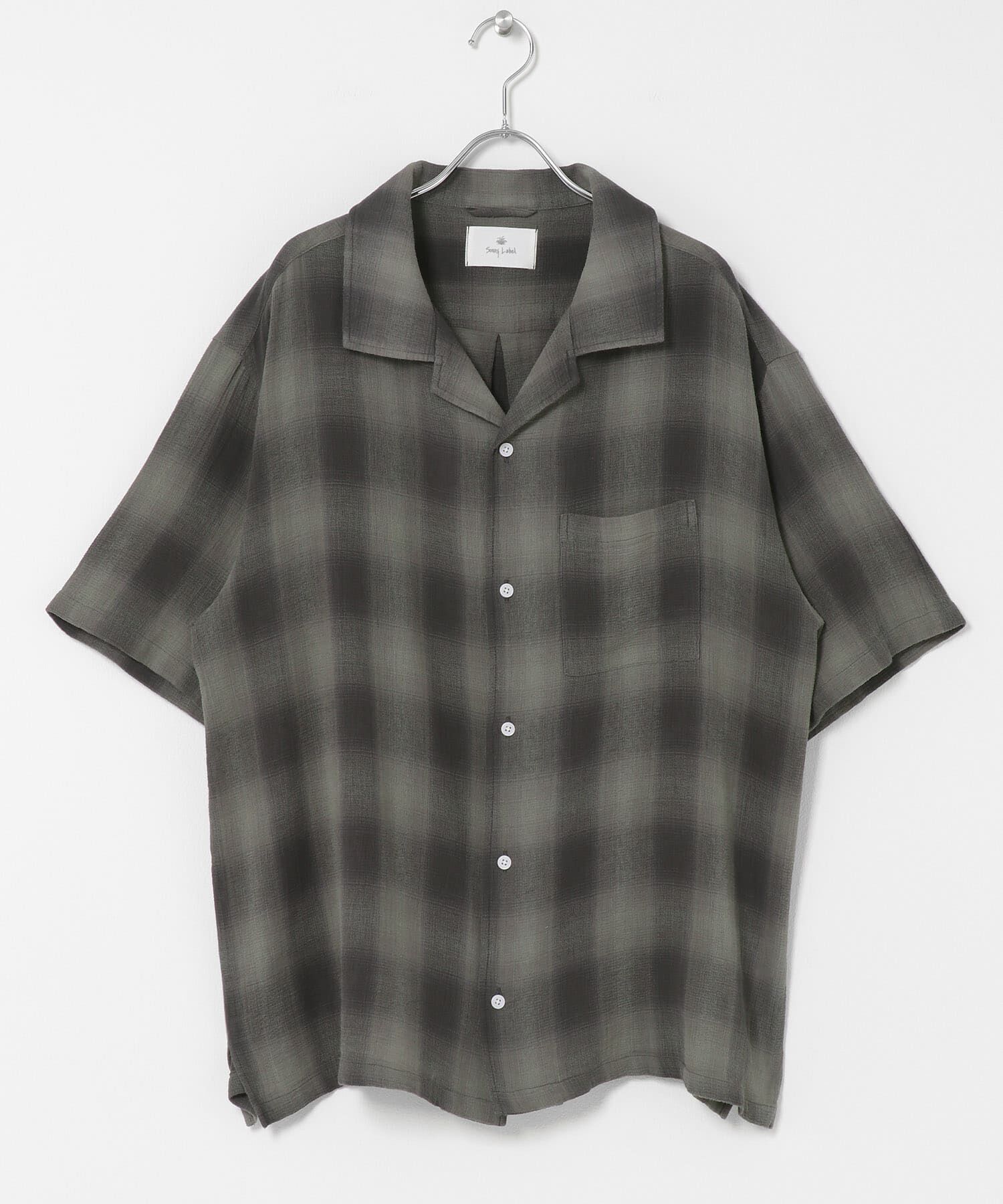 Sonny Label 「オーバーダイチェックショートスリーブシャツ」|シャツ・ブラウス|