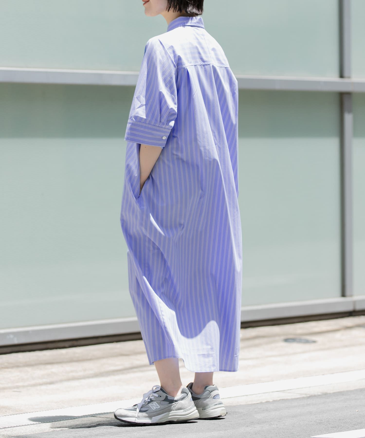 URBAN RESEARCH DOORS「FORK&SPOON　ワイドシルエットシャツワンピース」|ワンピース|