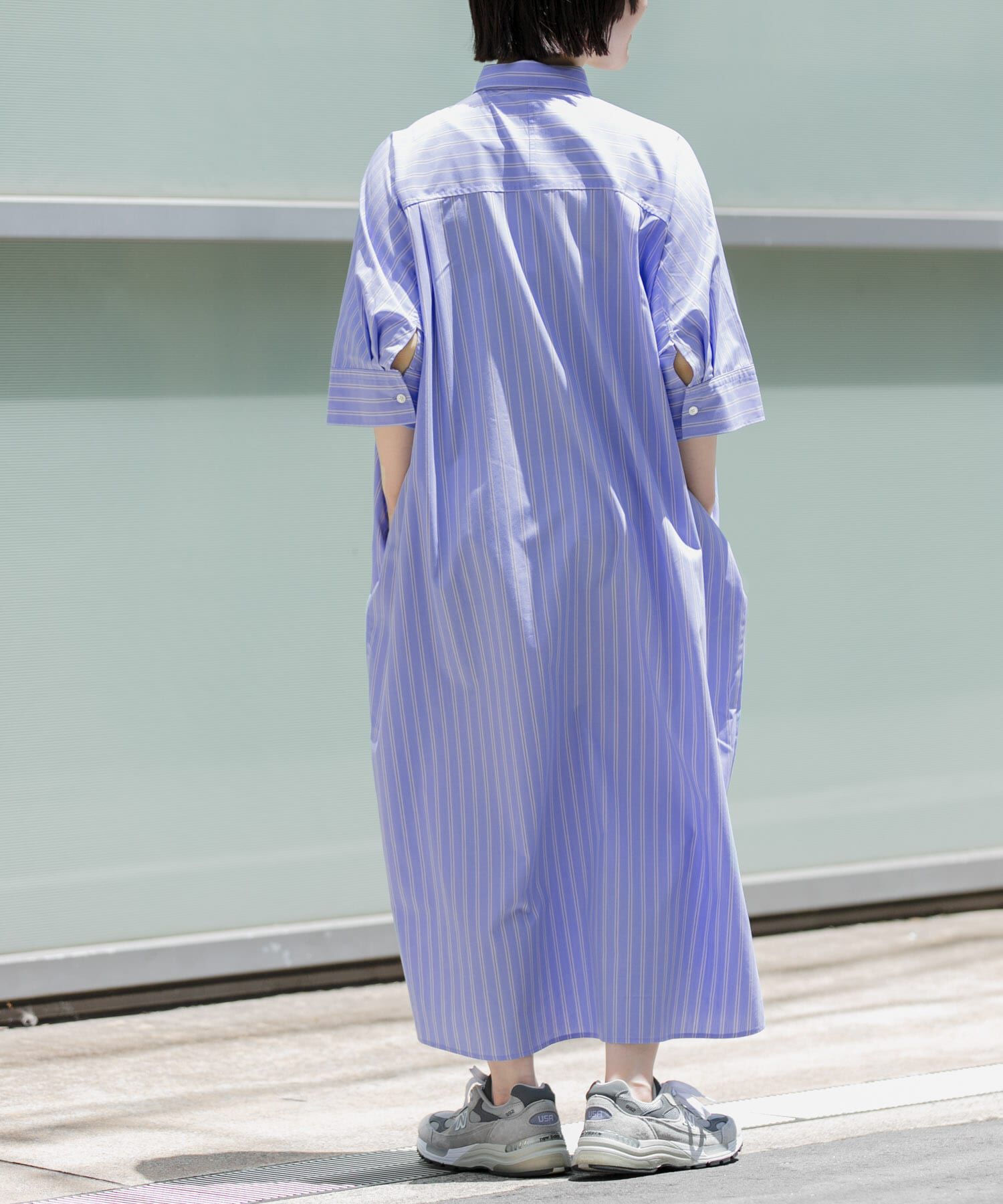 URBAN RESEARCH DOORS「FORK&SPOON　ワイドシルエットシャツワンピース」|ワンピース|