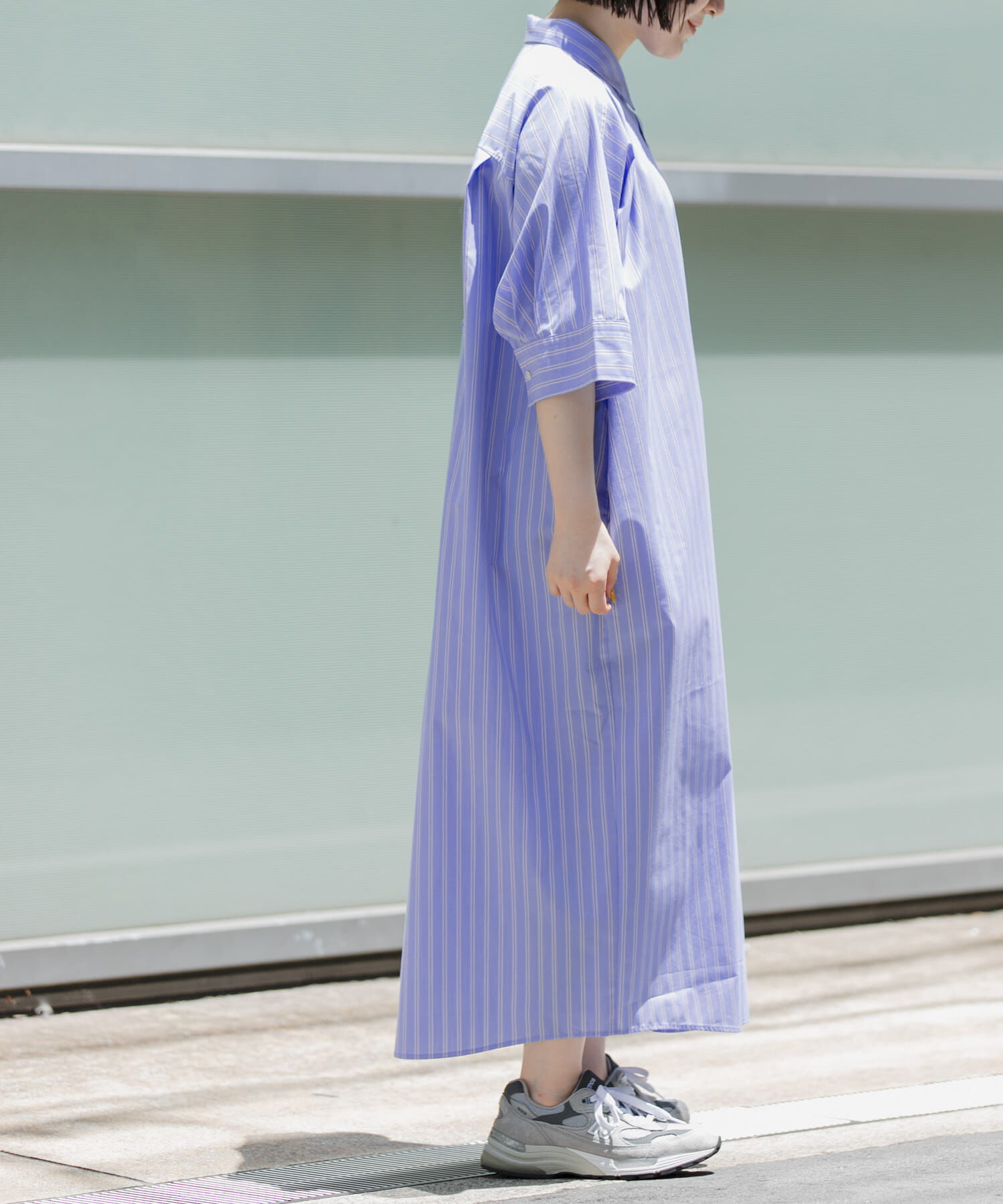URBAN RESEARCH DOORS「FORK&SPOON　ワイドシルエットシャツワンピース」|ワンピース|