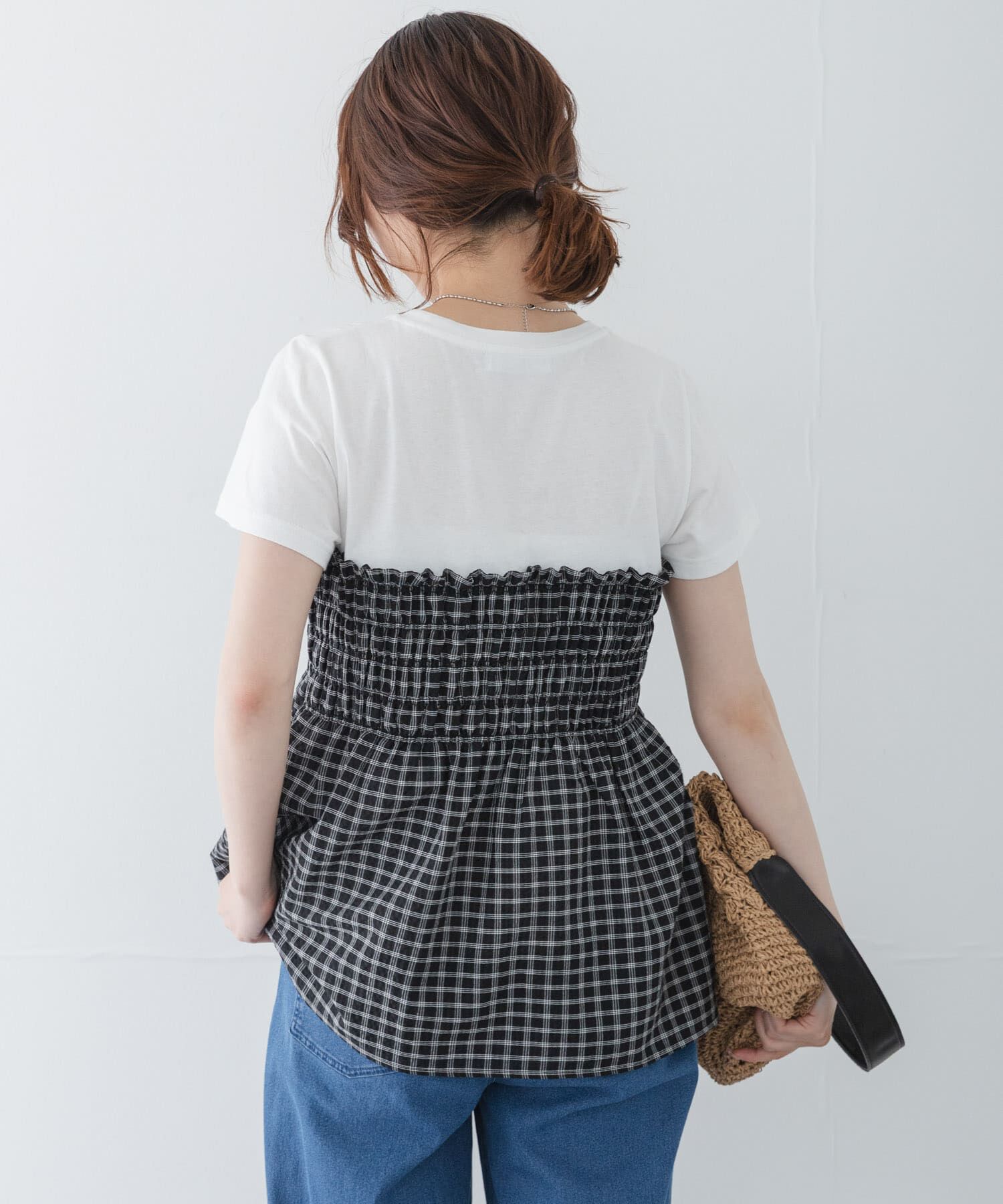 Sonny Label 「シャーリングビスチェコンビプルオーバー」|Tシャツ・カットソー|