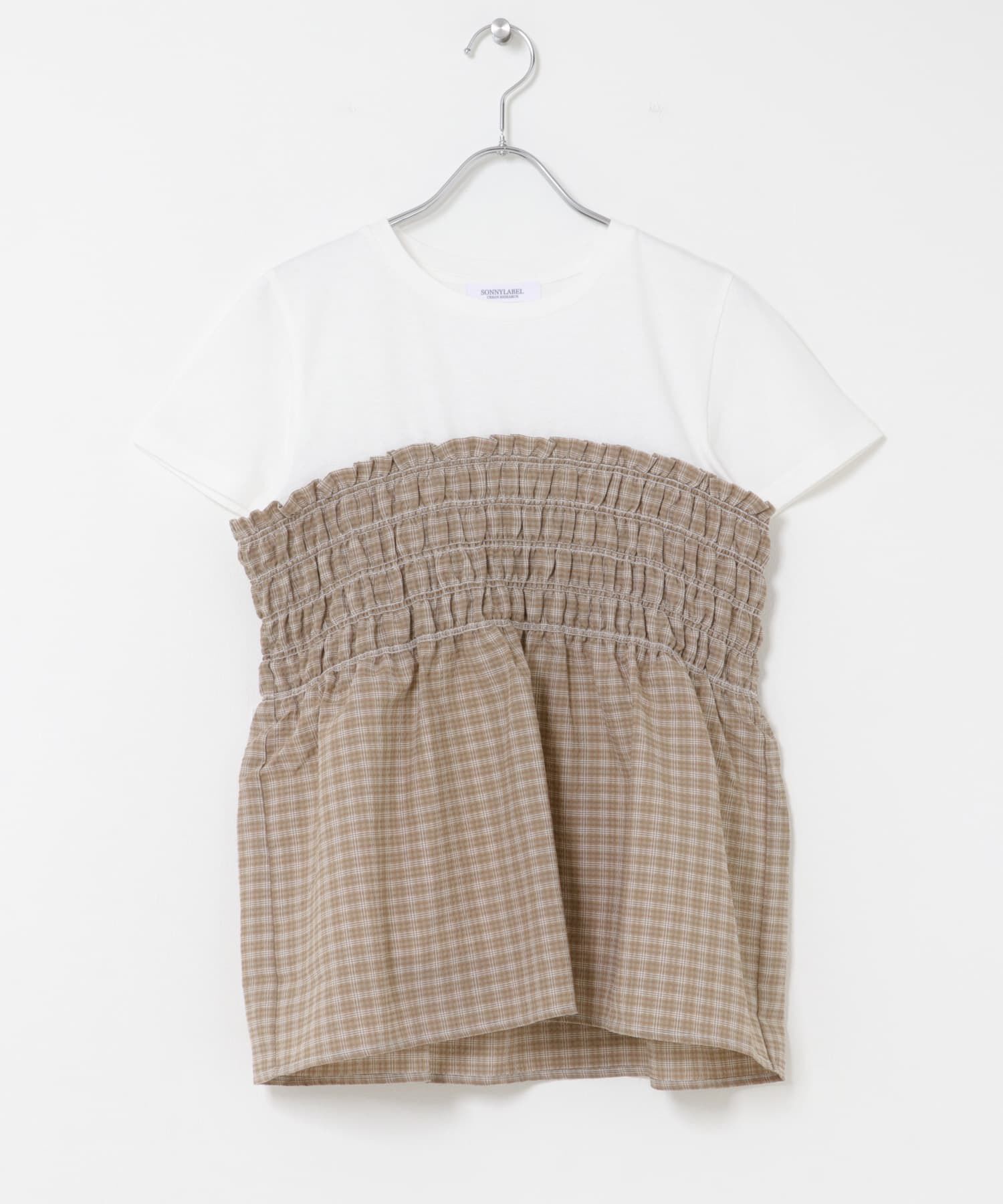 Sonny Label 「シャーリングビスチェコンビプルオーバー」|Tシャツ・カットソー|