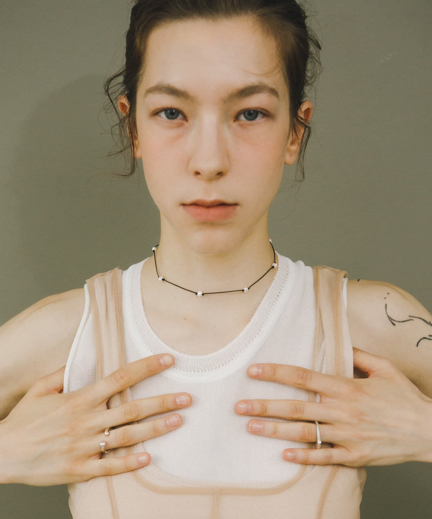 URBAN RESEARCH「decor『デコール』　ROW CODE NECKLACE」|ネックレス|ホワイト系その他