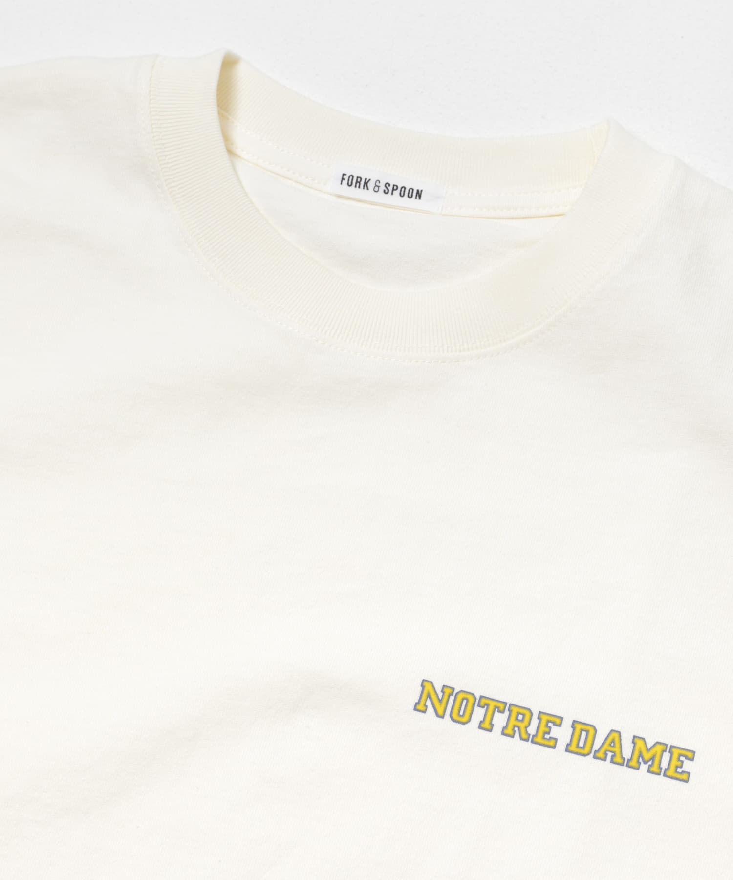 URBAN RESEARCH DOORS「FORK&SPOON　フロッキープリントTシャツ」|Tシャツ・カットソー|